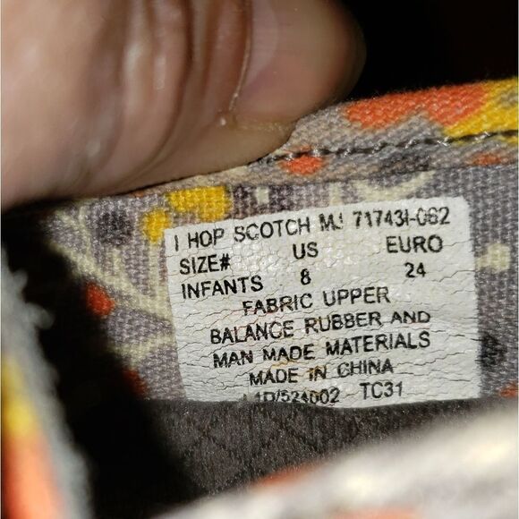 Bogs Girls Mary Jane’s in Gray and Orange - Picture 8 of 8